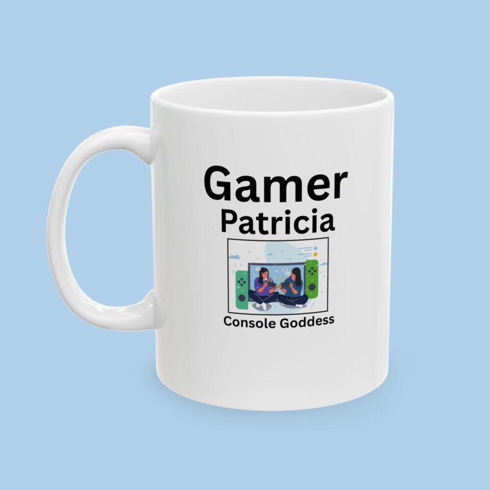 Personalized Gamer Ceramic Mug, gifts for her, Game Night, Online Games