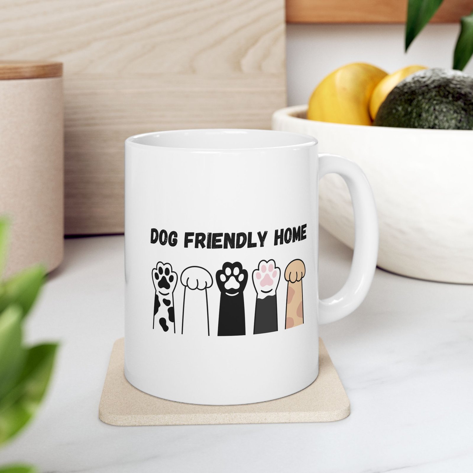 Dog Friendly Home Ceramic Mug - Image 3