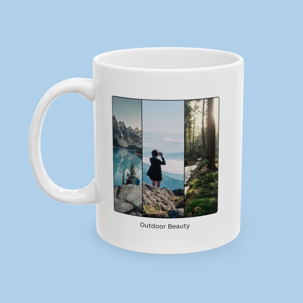 Outdoor Beauty Ceramic Mug, gifts for her, gifts for him, Mountains and Forests