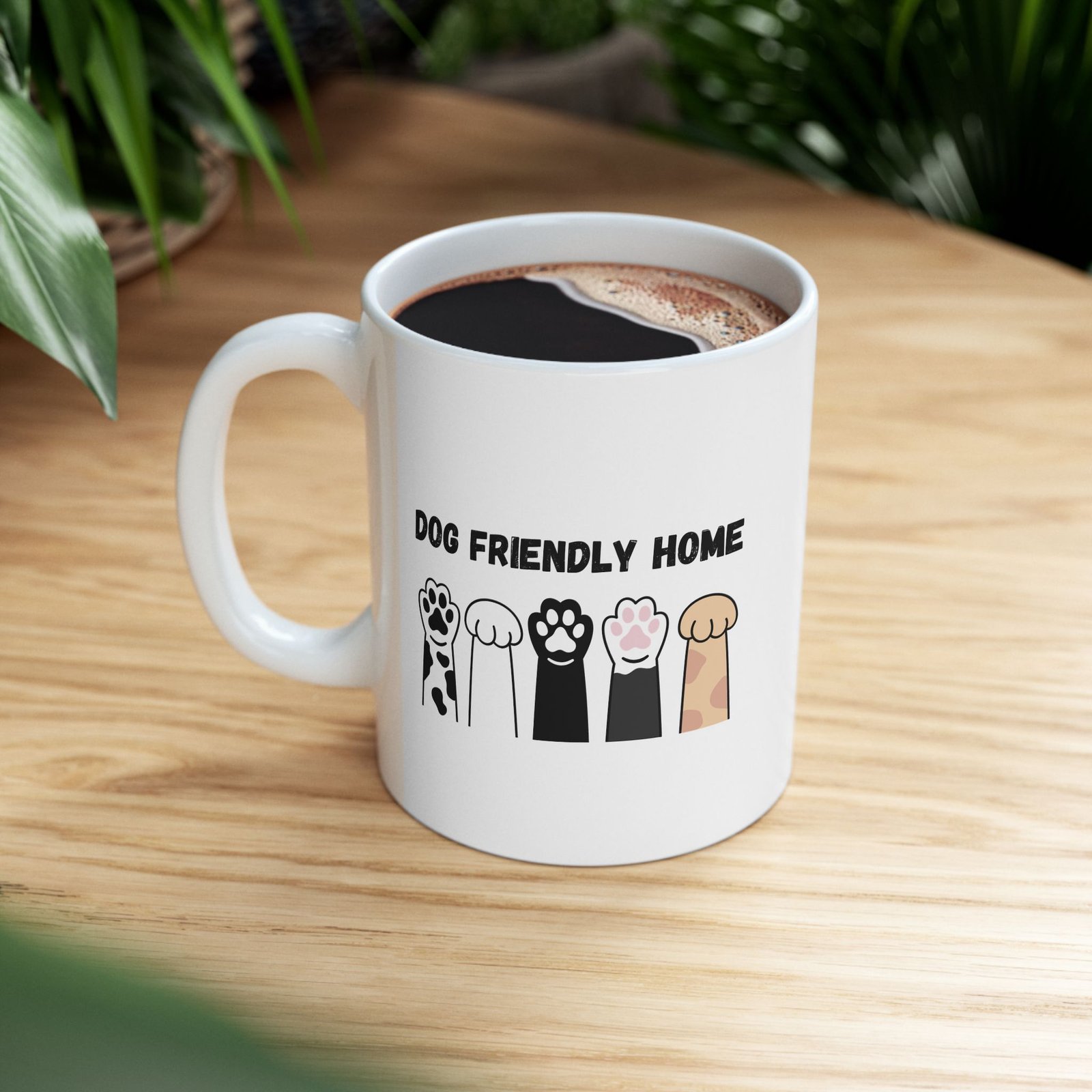 Dog Friendly Home Ceramic Mug - Image 4