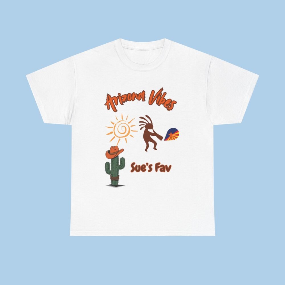 Personalized Arizona Vibes Unisex Heavy Cotton Tee, gifts for her, gifts for him
