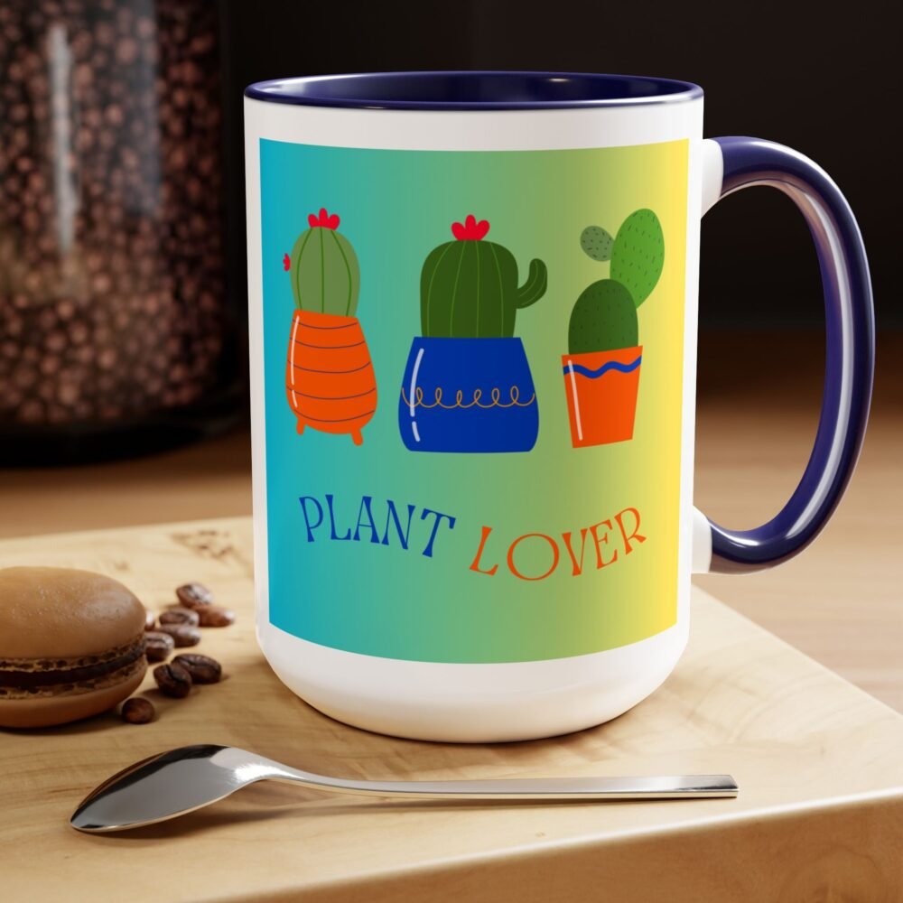 Plant Lover - Two-Tone Coffee Mugs, 15oz