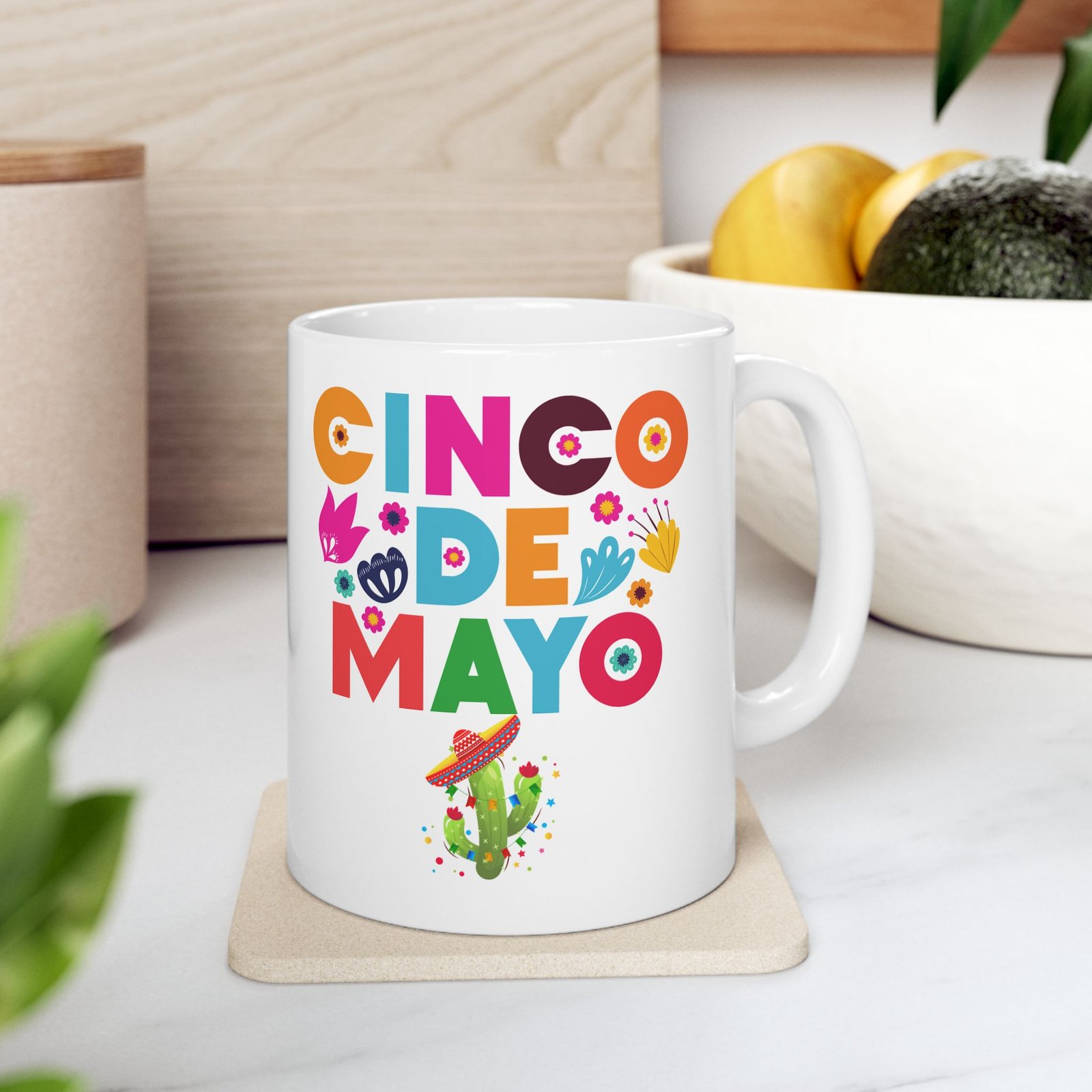 cinco de mayo mug - Ceramic Mug, 11oz - Image 3