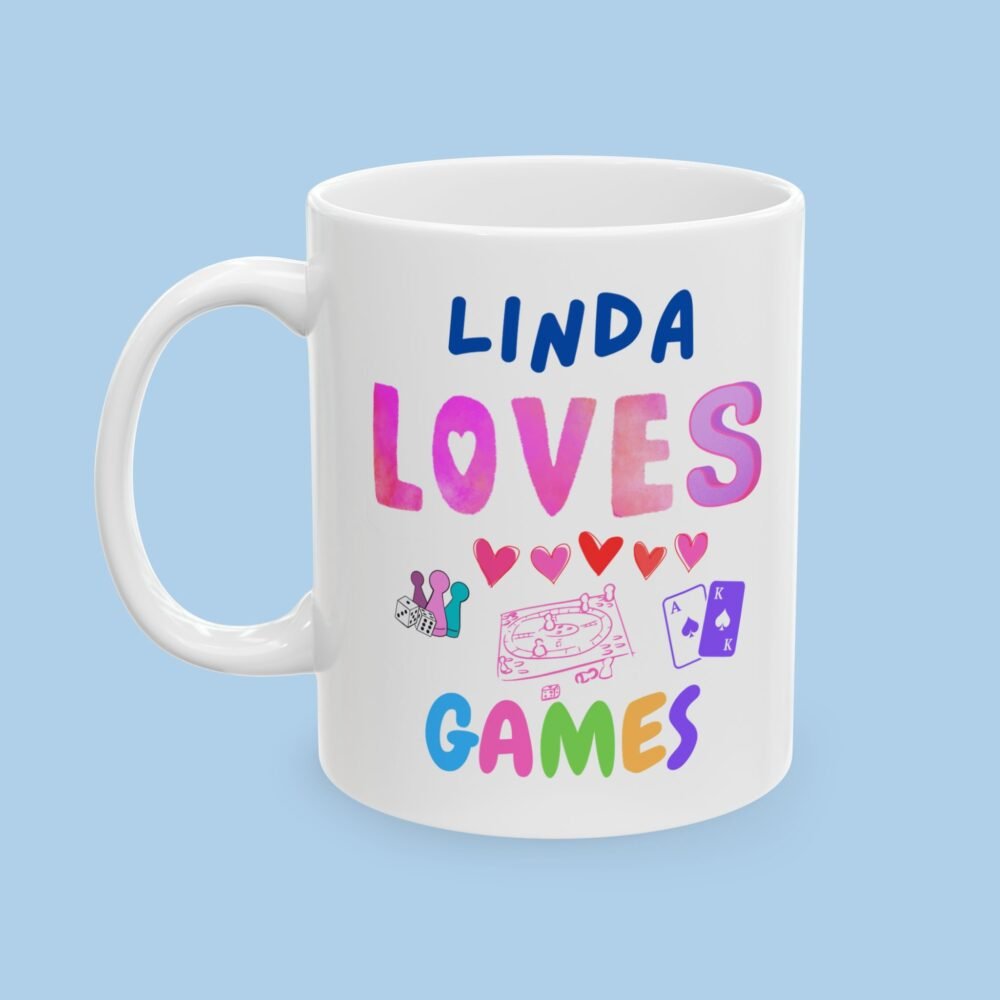Personalized Love Games Ceramic Mug