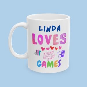Personalized Love Games Ceramic Mug