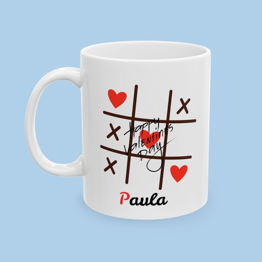Personalized Happy Valentines Day Ceramic Mug