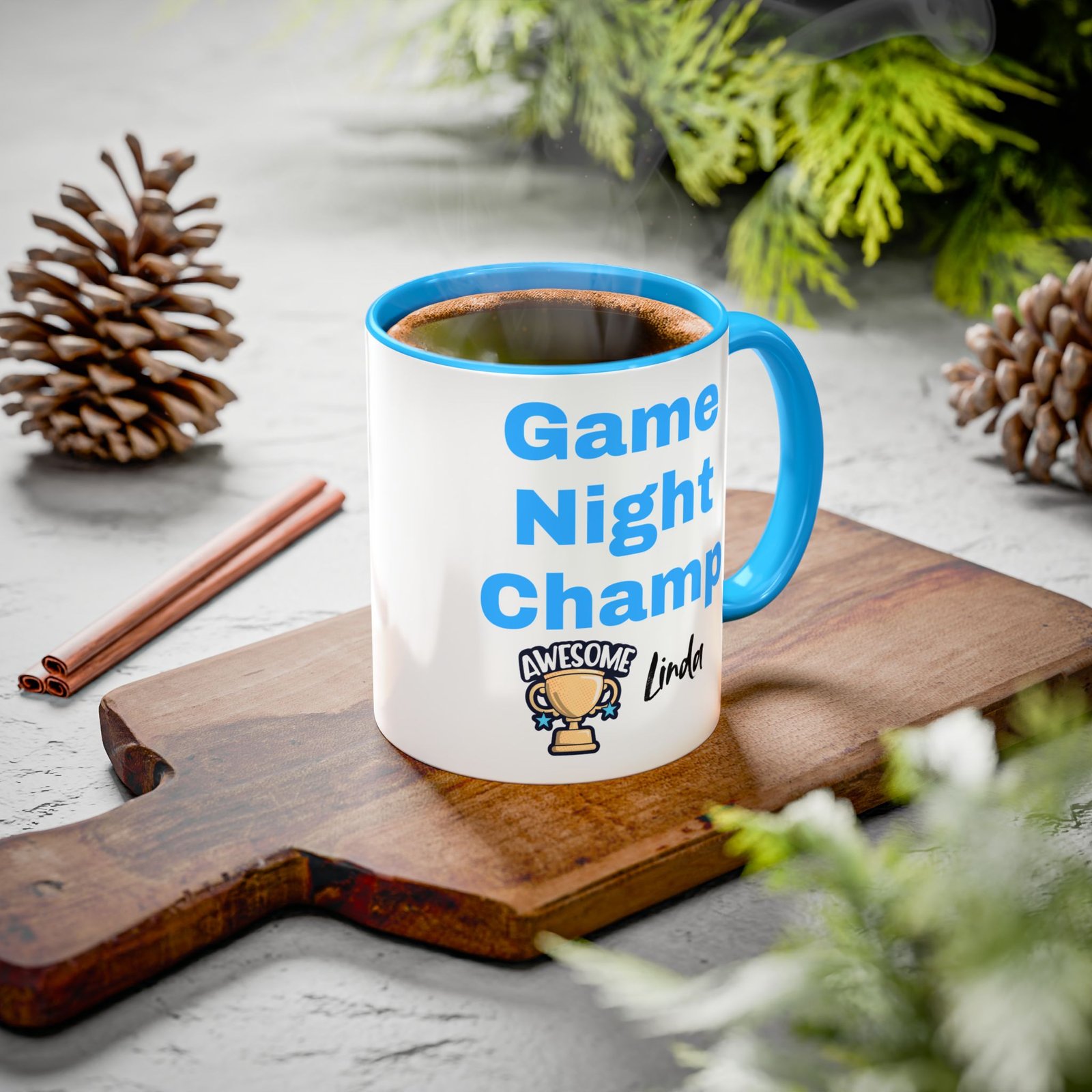 Personalized Game Night Champ Colorful Mug - Image 3