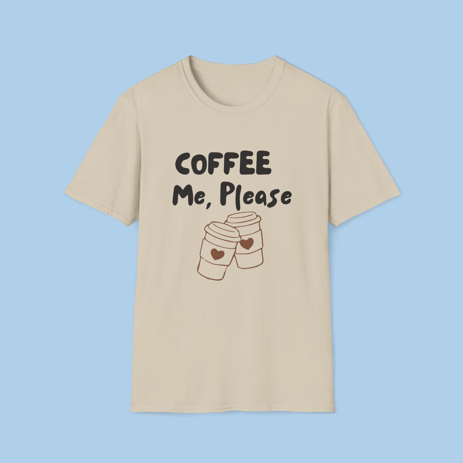 Coffee Me, Please Unisex Softstyle T-Shirt - Image 2