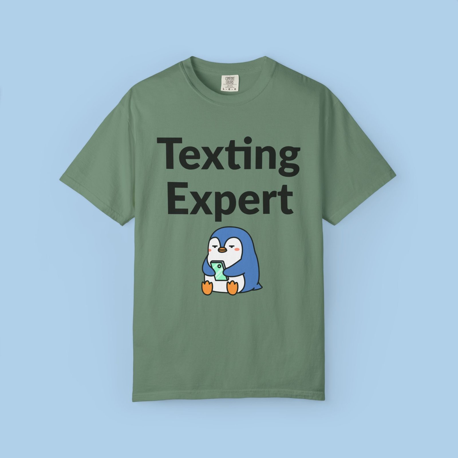 Texting Expert Unisex Garment-Dyed T-shirt - Image 2
