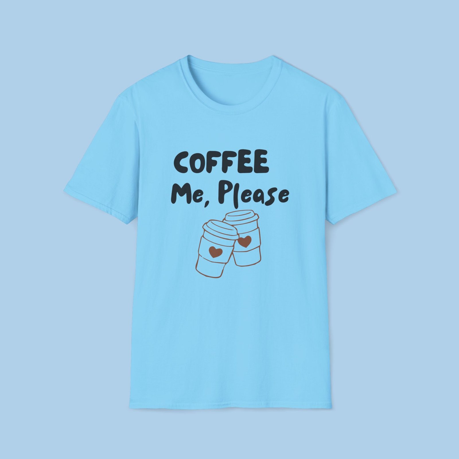Coffee Me, Please Unisex Softstyle T-Shirt - Image 4