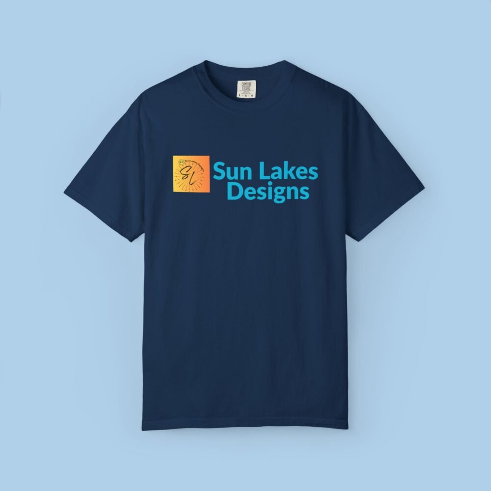Sun Lakes Designs Logo Unisex Garment-Dyed T-shirt